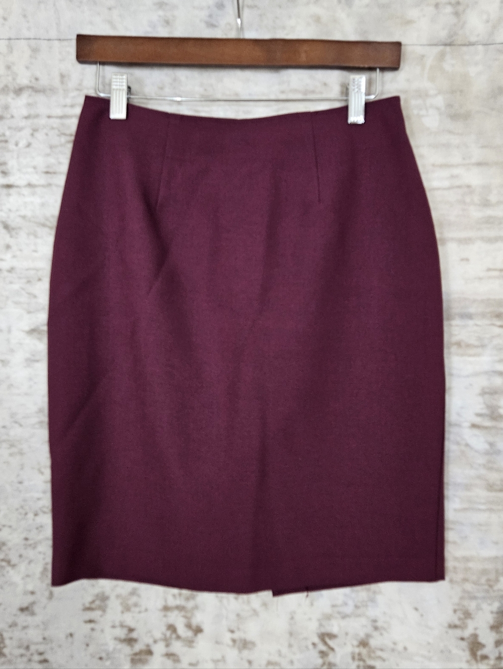 Vintage XOXO Skirt Y2K Plum Purple Mid Rise Pencil Skirt S 90s Office Secretary
